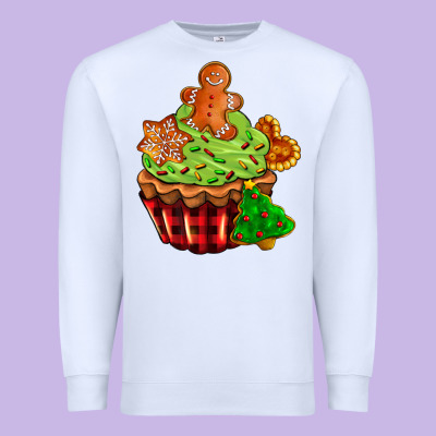 Christmas Cookie Cupcake Premium Sweatshirt Designed By Adodesignshop