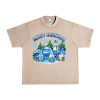 French Oak merry christmas snowman gnomes truck Urban Heavy Tee - MaliasSmallBusiness