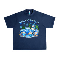 Navy merry christmas snowman gnomes truck Urban Heavy Tee - MaliasSmallBusiness