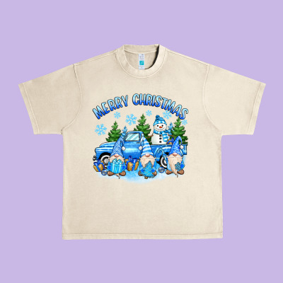 Urban Heavy Tee merry christmas snowman gnomes truck