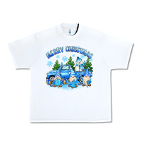 White merry christmas snowman gnomes truck Urban Heavy Tee - MaliasSmallBusiness