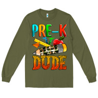 Army Green pre k dude Long Sleeve Tee - texasbilliewilder