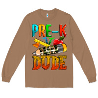 Toasted Coconut pre k dude Long Sleeve Tee - texasbilliewilder
