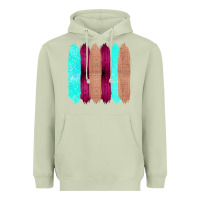 Matcha Colored Farm Life Purple Wood Jute Cyan Glitter Brush Strokes Heavyweight Hoodie - Bettercallsaul
