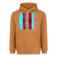 Meerkat Colored Farm Life Purple Wood Jute Cyan Glitter Brush Strokes Heavyweight Hoodie - Bettercallsaul