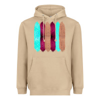 Mushroom Colored Farm Life Purple Wood Jute Cyan Glitter Brush Strokes Heavyweight Hoodie - Bettercallsaul