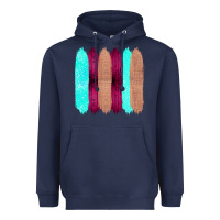 Navy Colored Farm Life Purple Wood Jute Cyan Glitter Brush Strokes Heavyweight Hoodie - Bettercallsaul