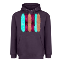 Plum Colored Farm Life Purple Wood Jute Cyan Glitter Brush Strokes Heavyweight Hoodie - Bettercallsaul