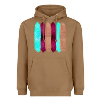 Toasted Coconut Colored Farm Life Purple Wood Jute Cyan Glitter Brush Strokes Heavyweight Hoodie - Bettercallsaul
