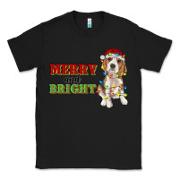 Black merry and bright beagle Classic Tee - RanaPortraitStore