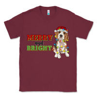 Merry And Bright Beagle Classic Tee | Teevron