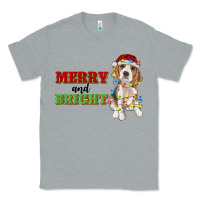 Heather Grey merry and bright beagle Classic Tee - RanaPortraitStore