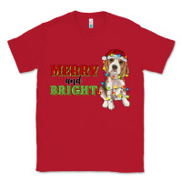 Red merry and bright beagle Classic Tee - RanaPortraitStore