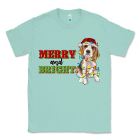 Seafoam merry and bright beagle Classic Tee - RanaPortraitStore