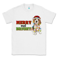 White merry and bright beagle Classic Tee - RanaPortraitStore