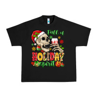 Black full of holiday spirit Urban Heavy Tee - MaliasSmallBusiness