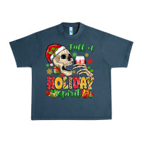 Midnight Navy full of holiday spirit Urban Heavy Tee - MaliasSmallBusiness