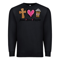 Black jesus love coffee Premium Sweatshirt - Jasminsmagicworld