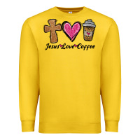 Lemon jesus love coffee Premium Sweatshirt - Jasminsmagicworld