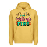 Antique Gold its fine im dine everythings fine Premium Hoodie - MaliasSmallBusiness