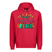 Cardinal its fine im dine everythings fine Premium Hoodie - MaliasSmallBusiness