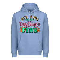 Colony Blue its fine im dine everythings fine Premium Hoodie - MaliasSmallBusiness