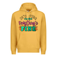 Mustard its fine im dine everythings fine Premium Hoodie - MaliasSmallBusiness