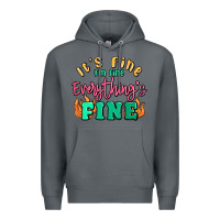 Rock its fine im dine everythings fine Premium Hoodie - MaliasSmallBusiness