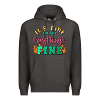 Smoke its fine im dine everythings fine Premium Hoodie - MaliasSmallBusiness