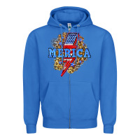 True Royal Merica lightning bolt Zipper Hoodie - Neo Western