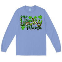 Colony Blue st. patrick's day one lucky mama Long Sleeve Tee - RanaPortraitStore
