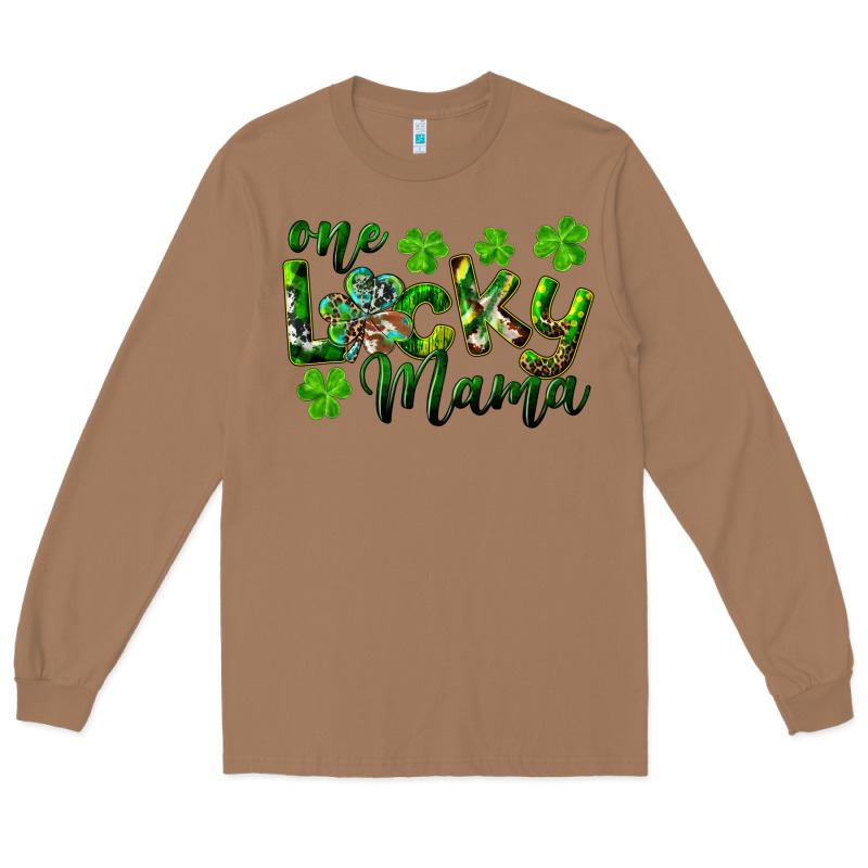 St. Patrick's Day One Lucky Mama Long Sleeve Tee by RanaPortraitStore | Teevron