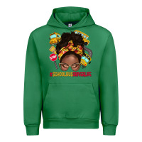 Emerald school bus driver life afro messy bun Urban Hoodie - NancyCooperArtShop