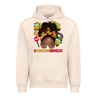 Sandshell school bus driver life afro messy bun Urban Hoodie - NancyCooperArtShop