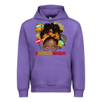 Tulip school bus driver life afro messy bun Urban Hoodie - NancyCooperArtShop