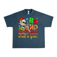 Midnight Navy ho ho holy shit what a year Urban Heavy Tee - MaliasSmallBusiness