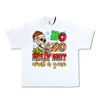 White ho ho holy shit what a year Urban Heavy Tee - MaliasSmallBusiness