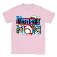 Bubblegum Pink baseball mom with leopard Classic Tee - Zillion Design Studio