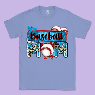 Baseball Mom With Leopard Classic Tee Designed By Zillion Design Studio