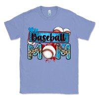 Colony Blue baseball mom with leopard Classic Tee - Zillion Design Studio