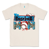 Natural baseball mom with leopard Classic Tee - Zillion Design Studio