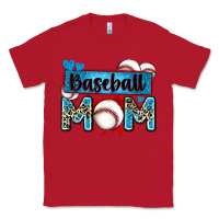 Red baseball mom with leopard Classic Tee - Zillion Design Studio