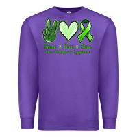 Purple peace love cure non hodgkin's lymphoma Premium Sweatshirt - Jasminsmagicworld