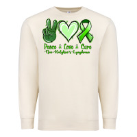 Sandshell peace love cure non hodgkin's lymphoma Premium Sweatshirt - Jasminsmagicworld