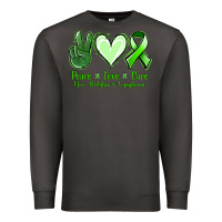 Smoke peace love cure non hodgkin's lymphoma Premium Sweatshirt - Jasminsmagicworld