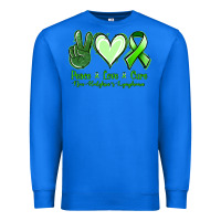 True Royal peace love cure non hodgkin's lymphoma Premium Sweatshirt - Jasminsmagicworld