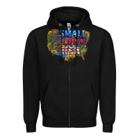 Black Small town usa 4th of july Zipper Hoodie - CowGirlArtShop