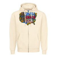 Sandshell Small town usa 4th of july Zipper Hoodie - CowGirlArtShop