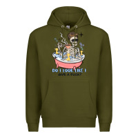 Army Green do i look like i give a duck Premium Hoodie - MaliasSmallBusiness