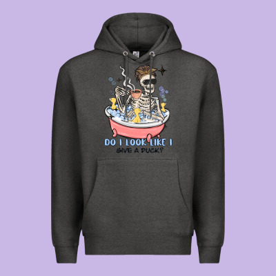 Do I Look Like I Give A Duck Premium Hoodie Designed By Maliassmallbusiness